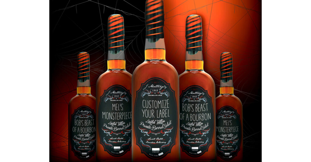 J. Mattingly 1845 Distillery Invites Fall Partygoers to Customize Their Own Whiskey for Halloween j mattingly 1845 distillery jmat custom halloween bottle.jpg