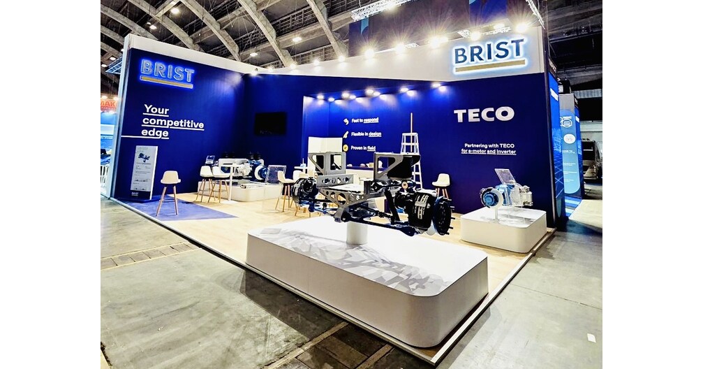 TECO Debuts at Busworld 2025 with Oil-Cooled Hair-Pin EV Powertrain, Teams Up with BRIST in Europe brist busworld 2025.jpg