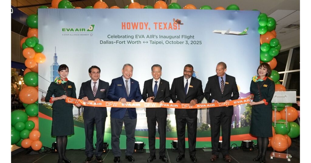 EVA Air Officially Launches Nonstop Dallas-Fort Worth to Taipei Route with Inaugural Flight on October 3, 2025 eva air.jpg