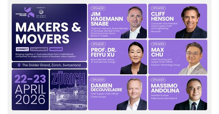 Alcott Global Unveils Initial Speaker Lineup for Makers & Movers 2026 in Zürich speaker banner makers and movers 2026.jpg
